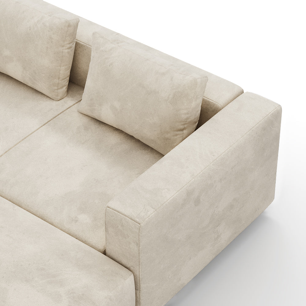 Sofa Laggi 4 Lugares Com Chaise Longue Direita