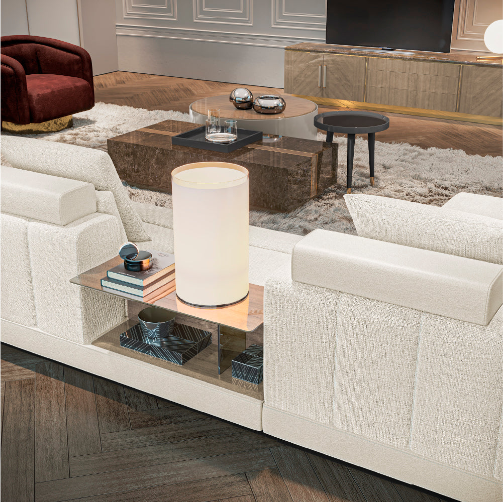 Sofá Vercelli 3 Lugares + Chaise Esquerda