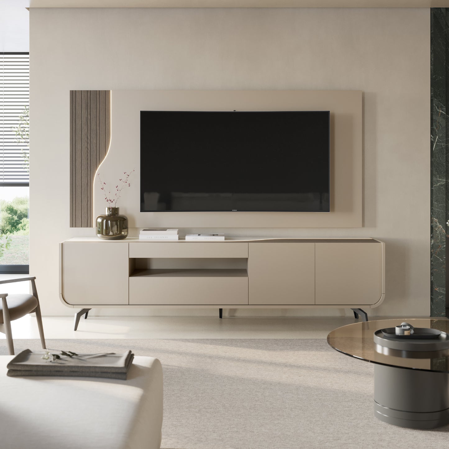 Base TV Raggi V com Pé