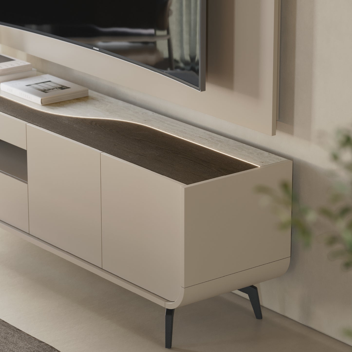 Base TV Raggi V com Pé