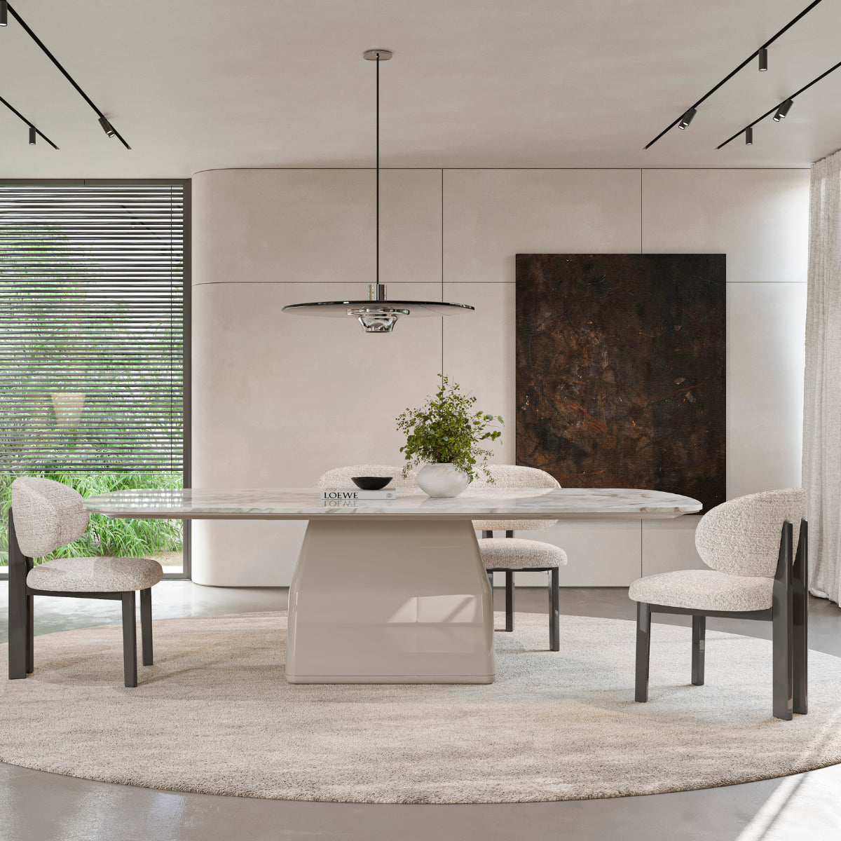 Cadeira Blanc numa sala de jantar contemporânea | Evanyrouse