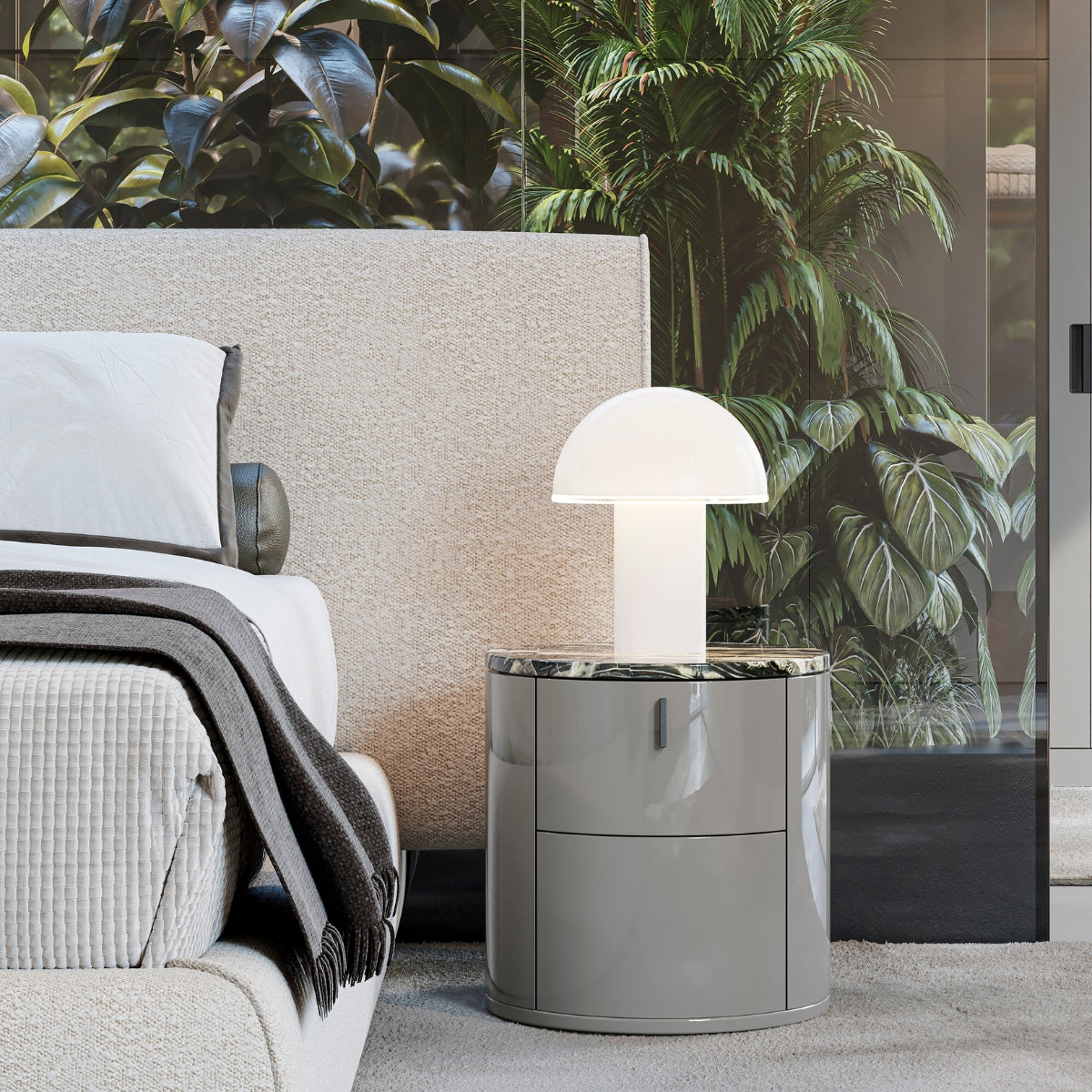 Glace 2-Drawer Bedside Table