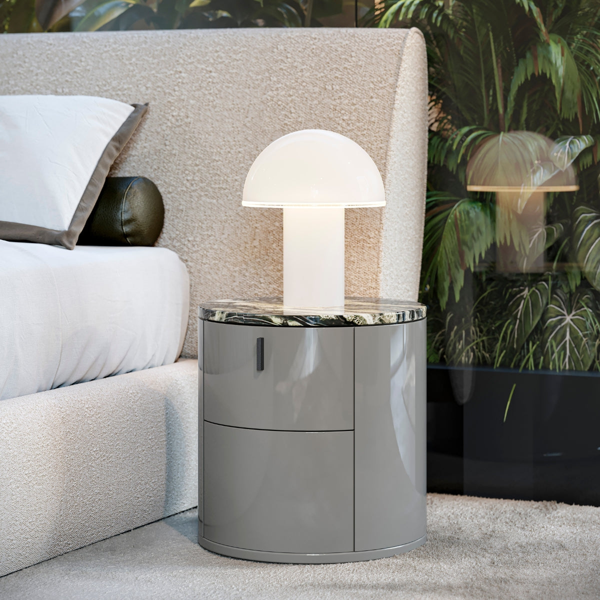 Glace 2-Drawer Bedside Table