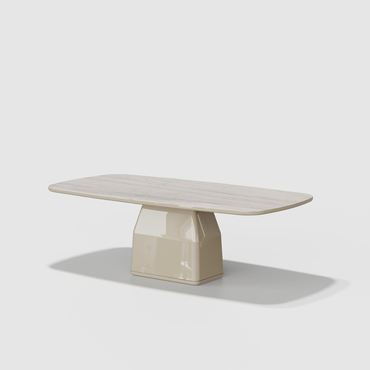 Mesa de Jantar Blanc 2400 com pé central | Evanyrouse