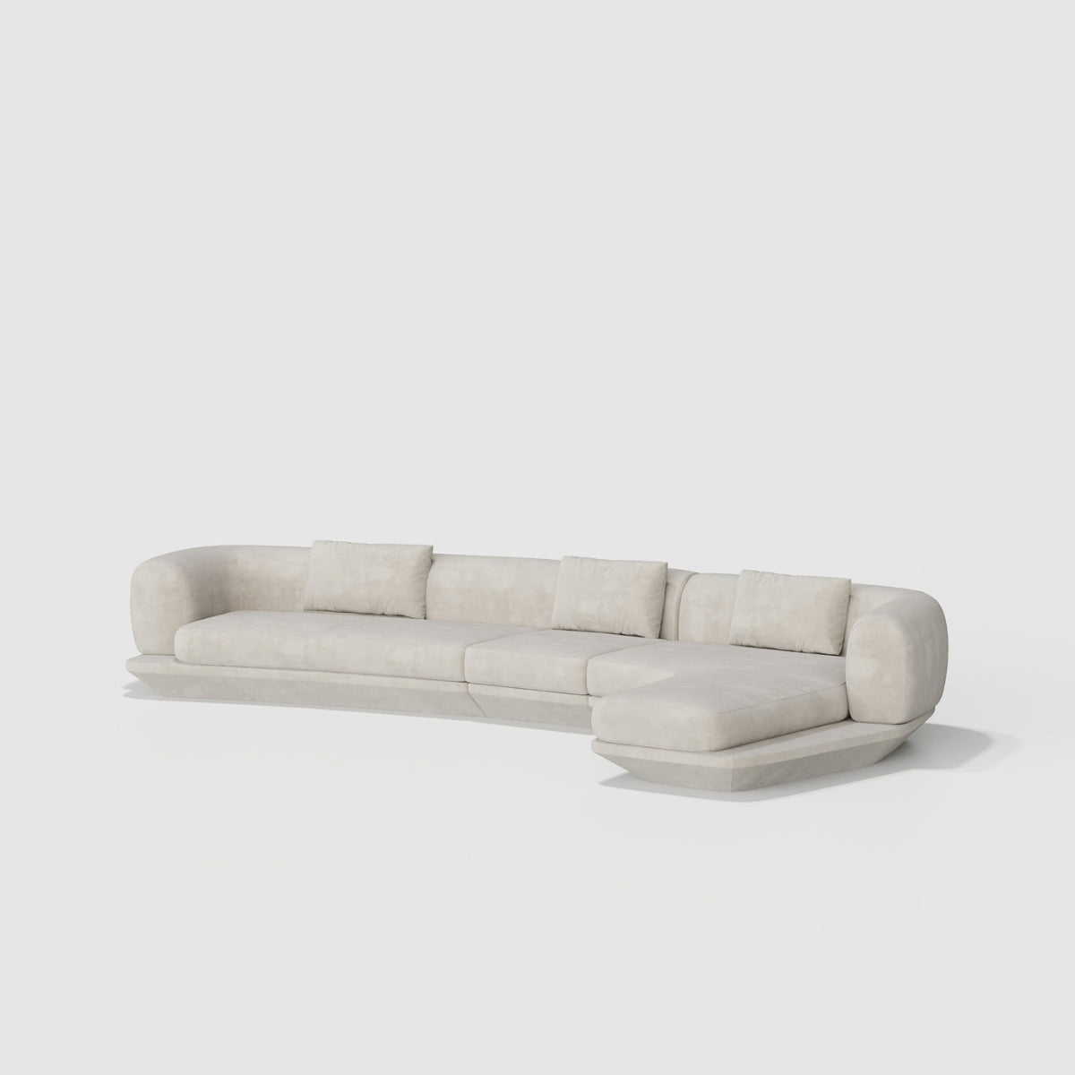Sofá Balmat de quatro lugares com chaise longue | Evanyrouse