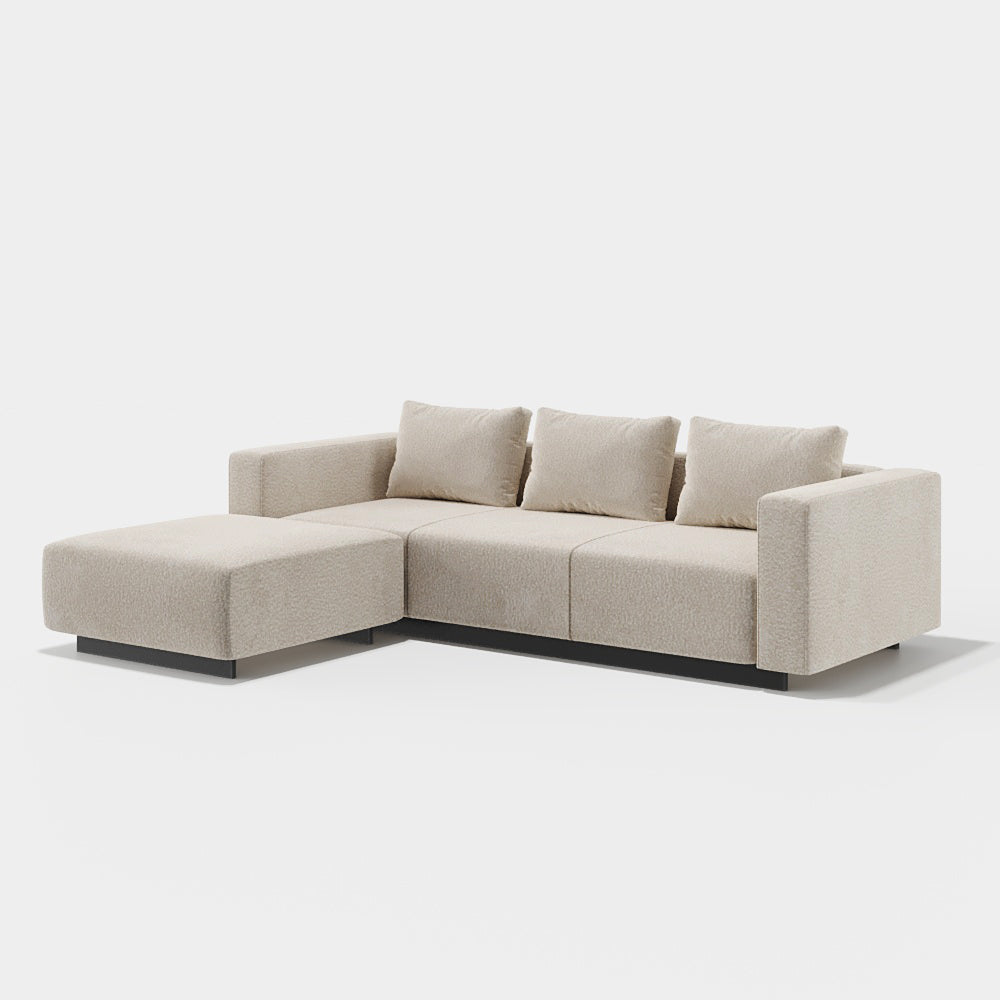 Laggi 3-seater sofa with left chaise longue