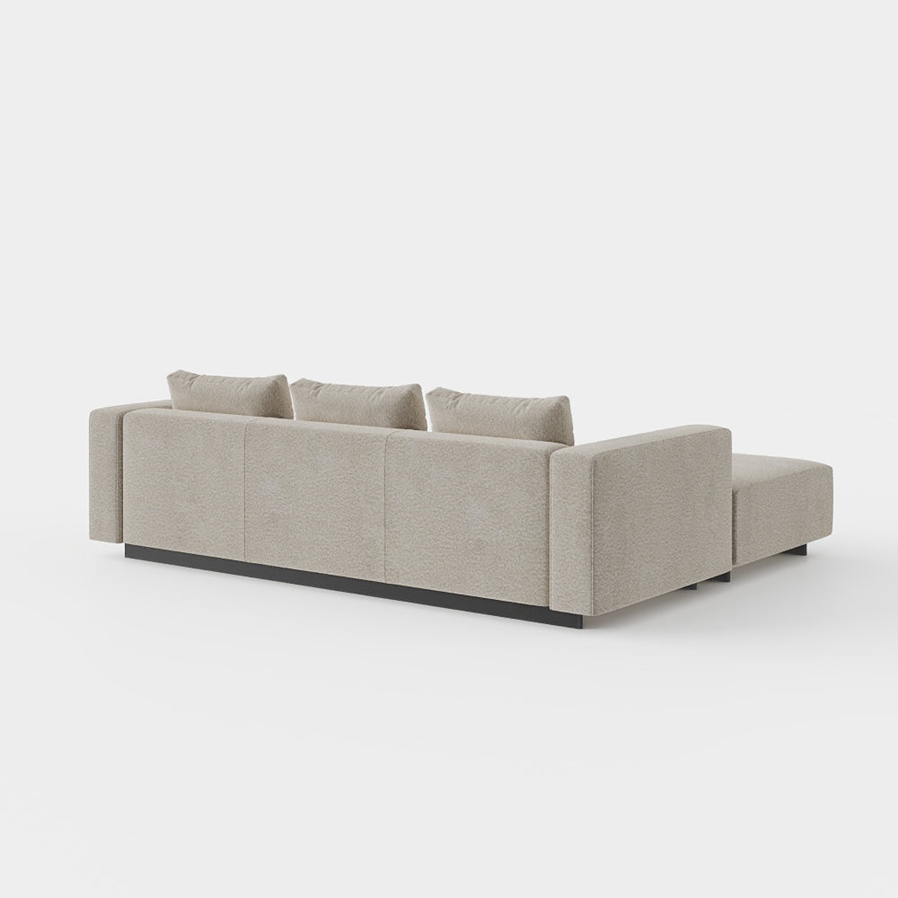 Laggi 3-seater sofa with left chaise longue