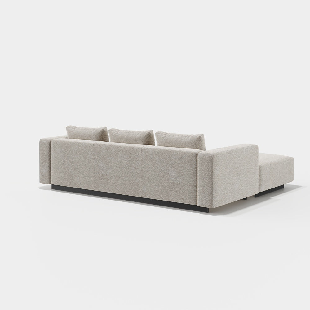 Sofa Laggi 3 Lugares Com Chaise Longue Esquerda