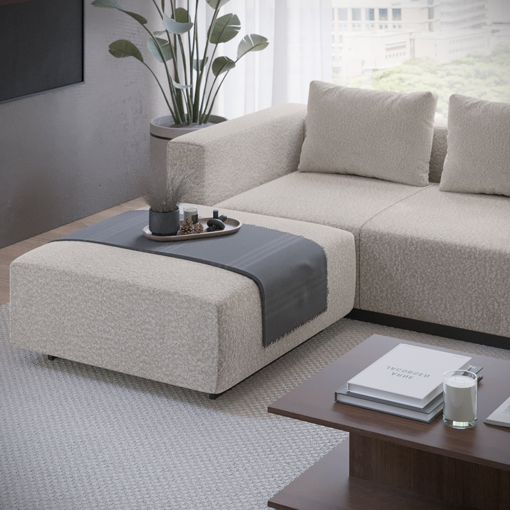 Sofa Laggi 3 Lugares Com Chaise Longue Esquerda