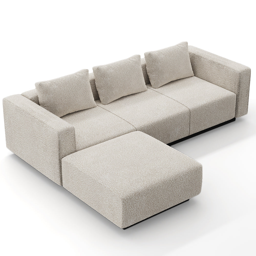 Laggi 3-seater sofa with left chaise longue