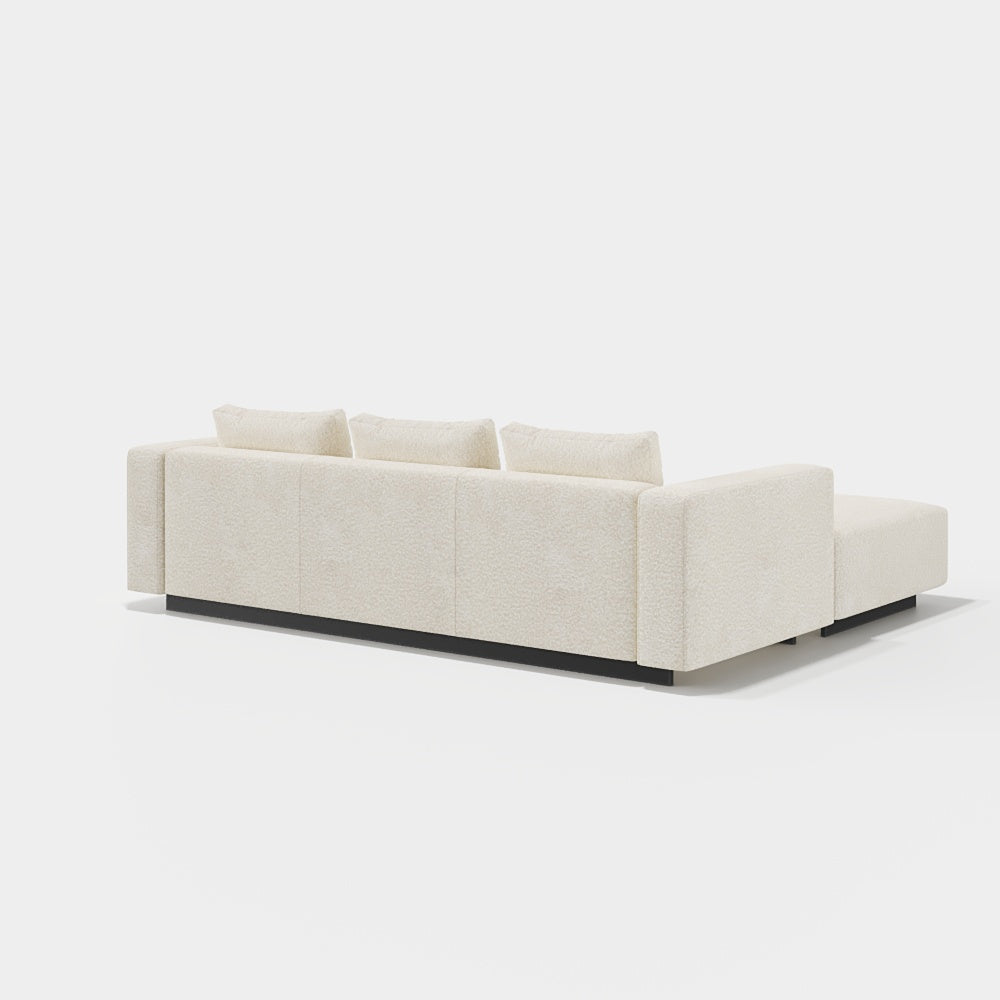 Sofa Laggi 3 Lugares Com Chaise Longue Esquerda