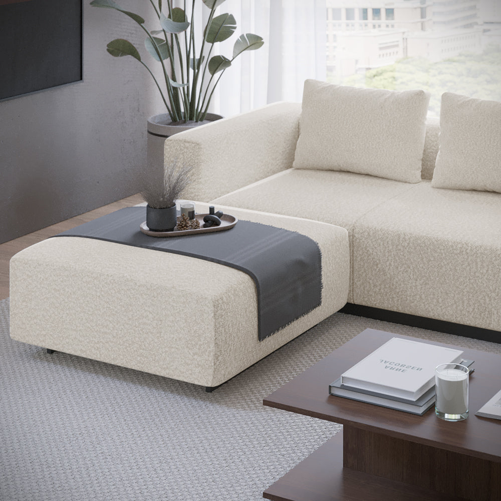 Sofa Laggi 3 Lugares Com Chaise Longue Esquerda