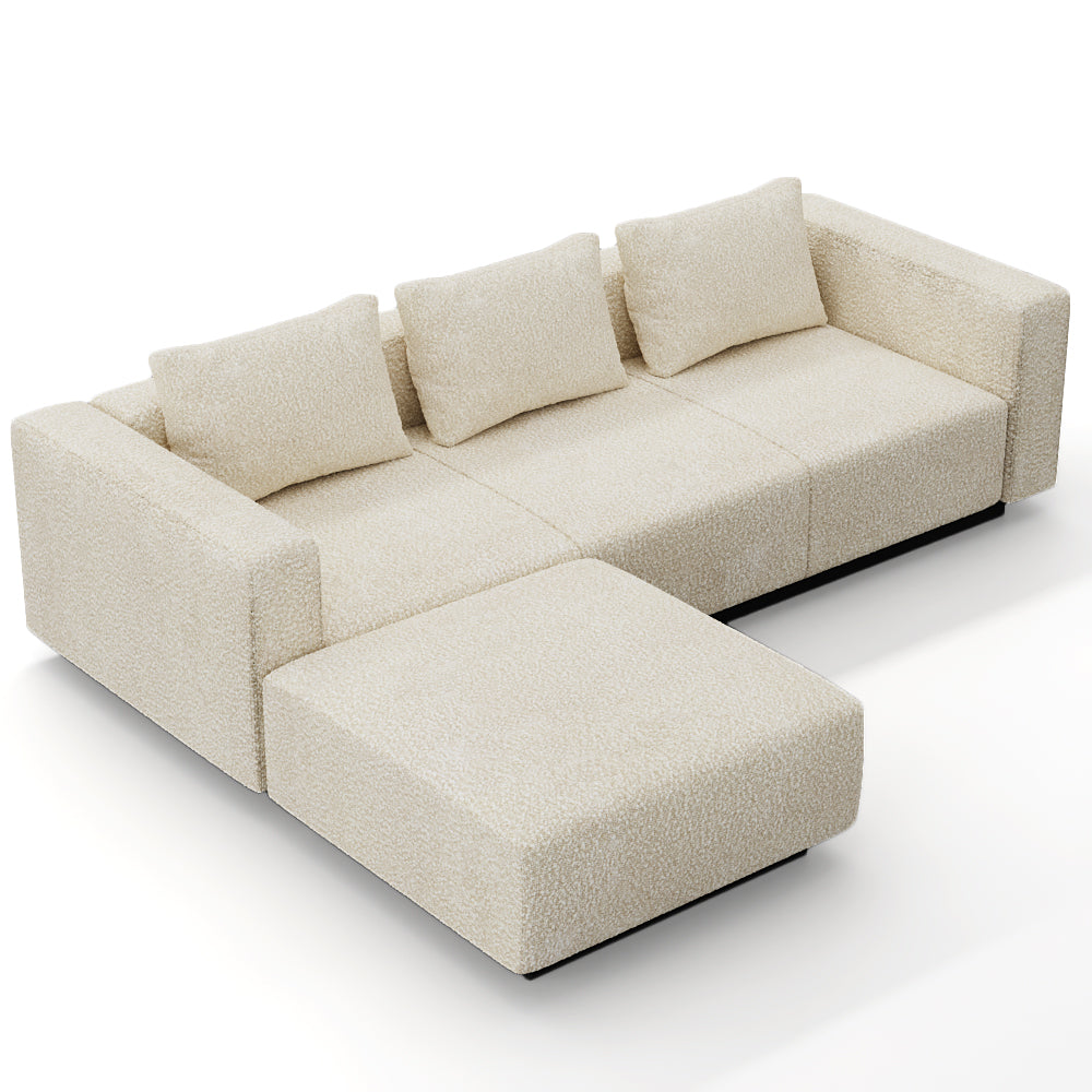 Laggi 3-seater sofa with left chaise longue