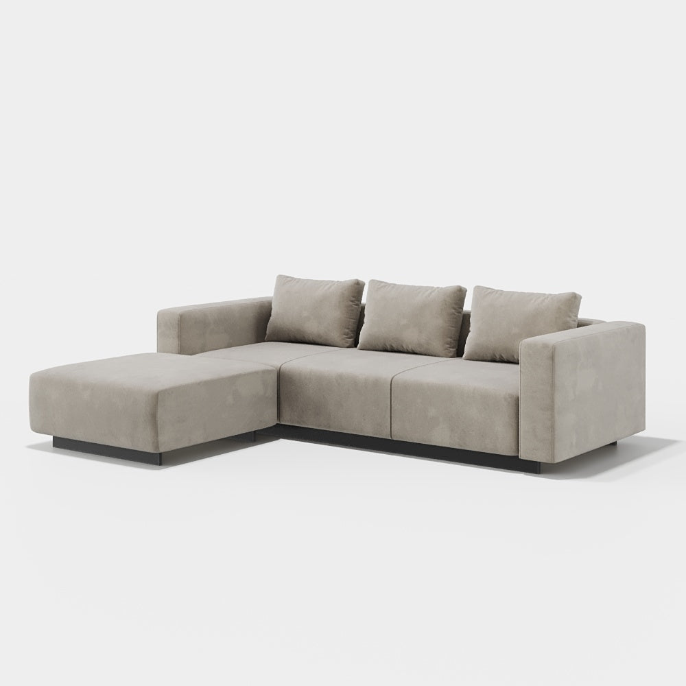 Laggi 3-seater sofa with left chaise longue