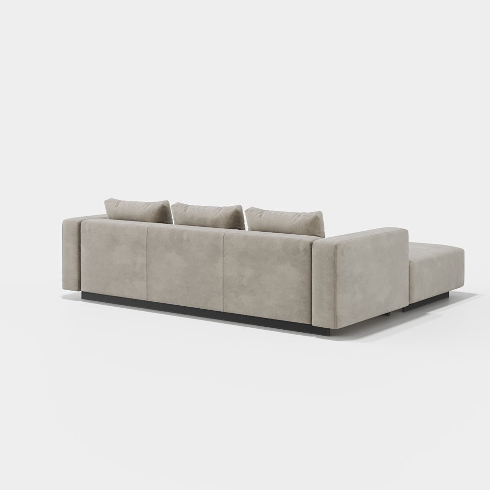 Sofa Laggi 3 Lugares Com Chaise Longue Esquerda