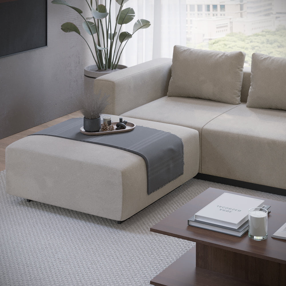 Sofa Laggi 3 Lugares Com Chaise Longue Esquerda