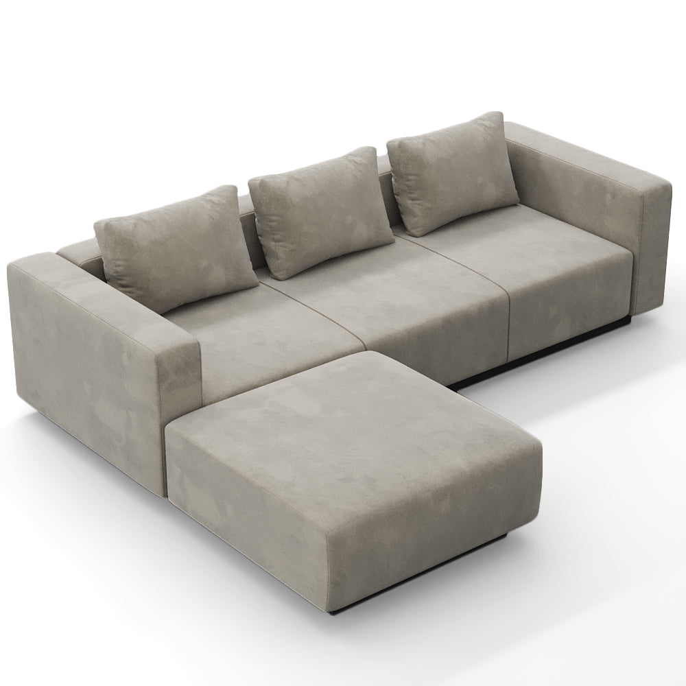 Laggi 3-seater sofa with left chaise longue