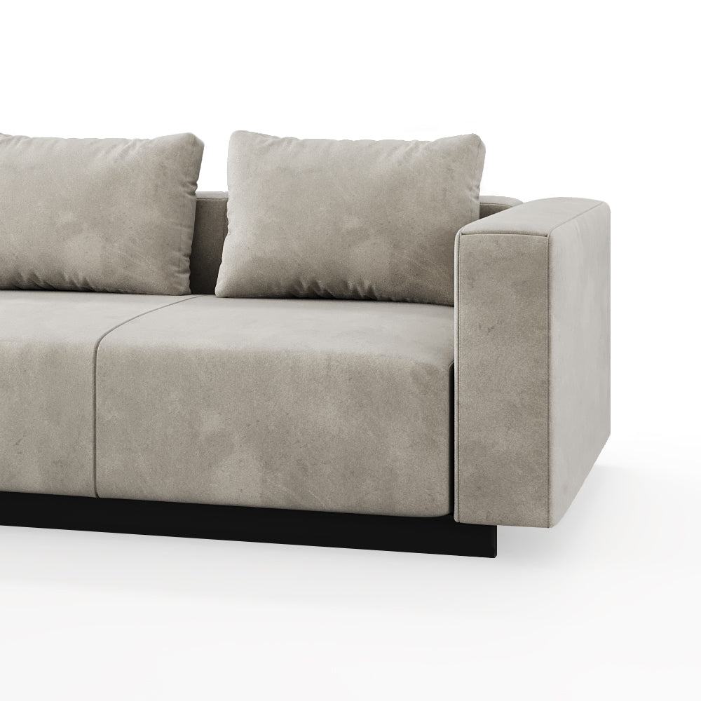 Sofa Laggi 3 Lugares Com Chaise Longue Esquerda