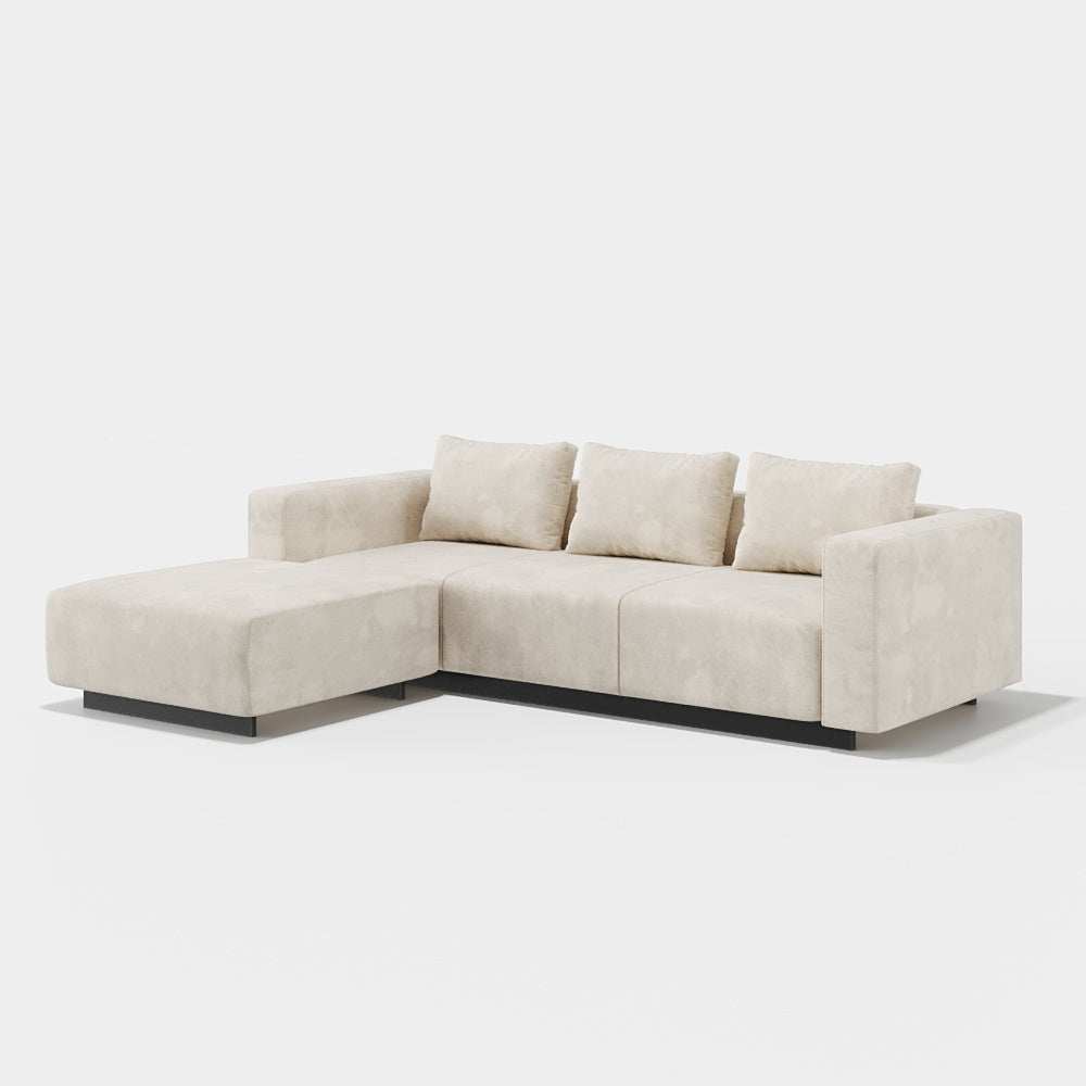 Laggi 3-seater sofa with left chaise longue