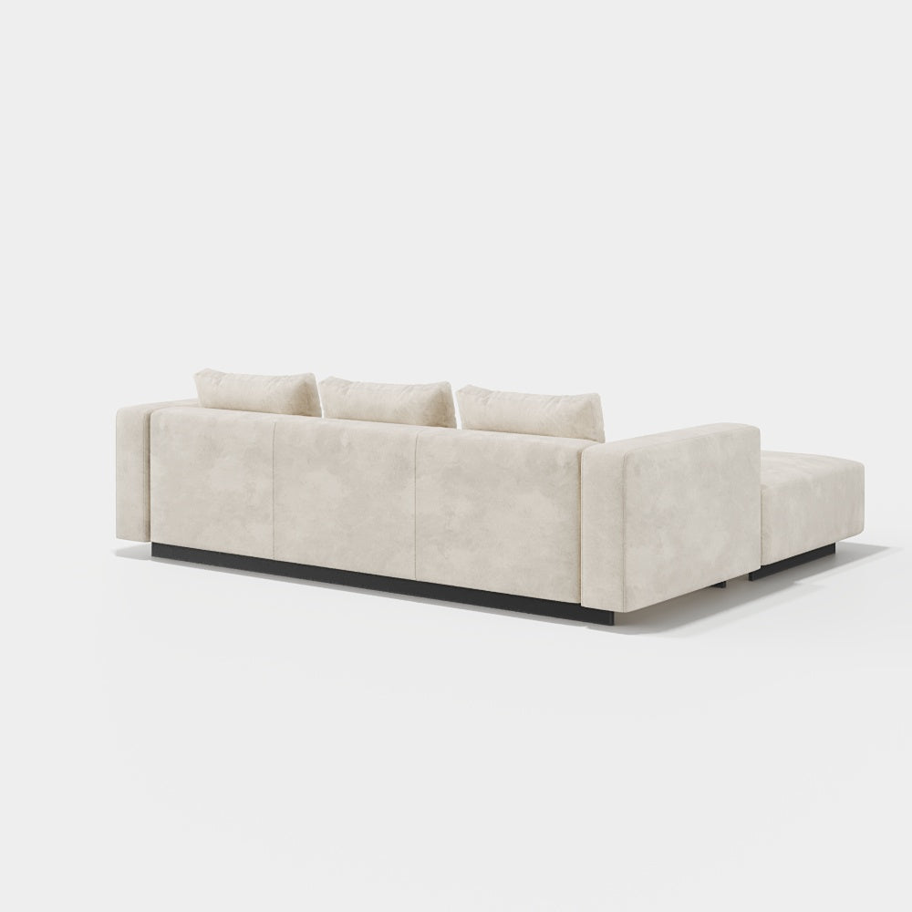 Sofa Laggi 3 Lugares Com Chaise Longue Esquerda