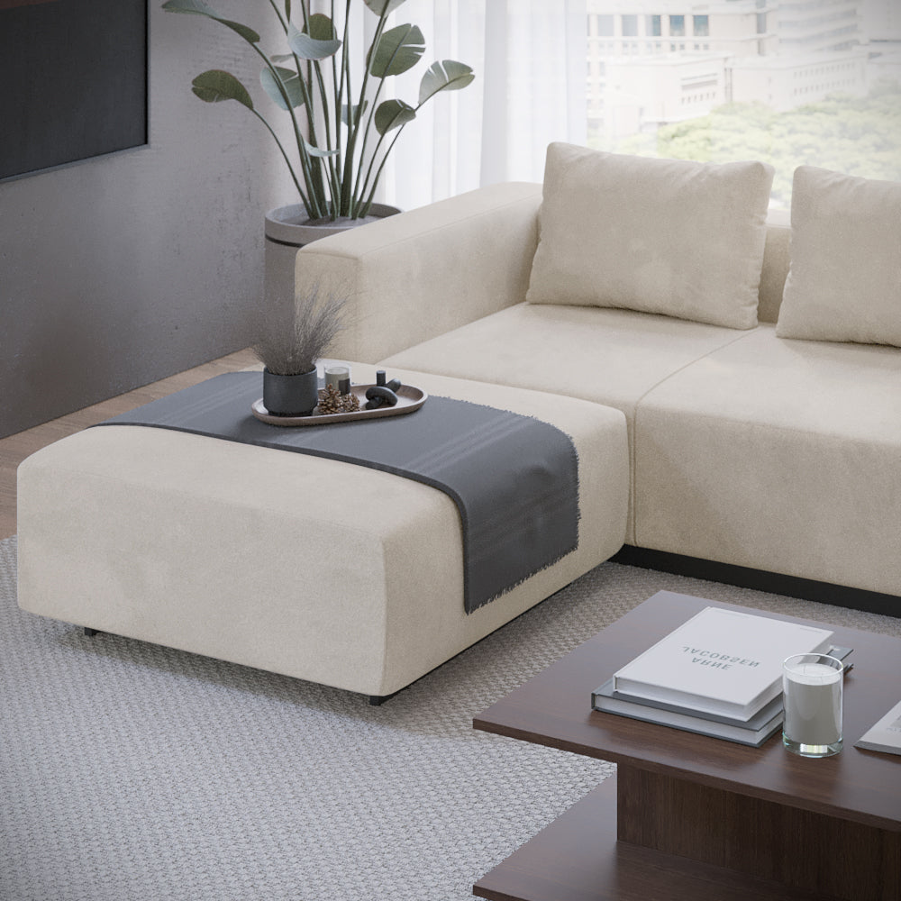 Sofa Laggi 3 Lugares Com Chaise Longue Esquerda