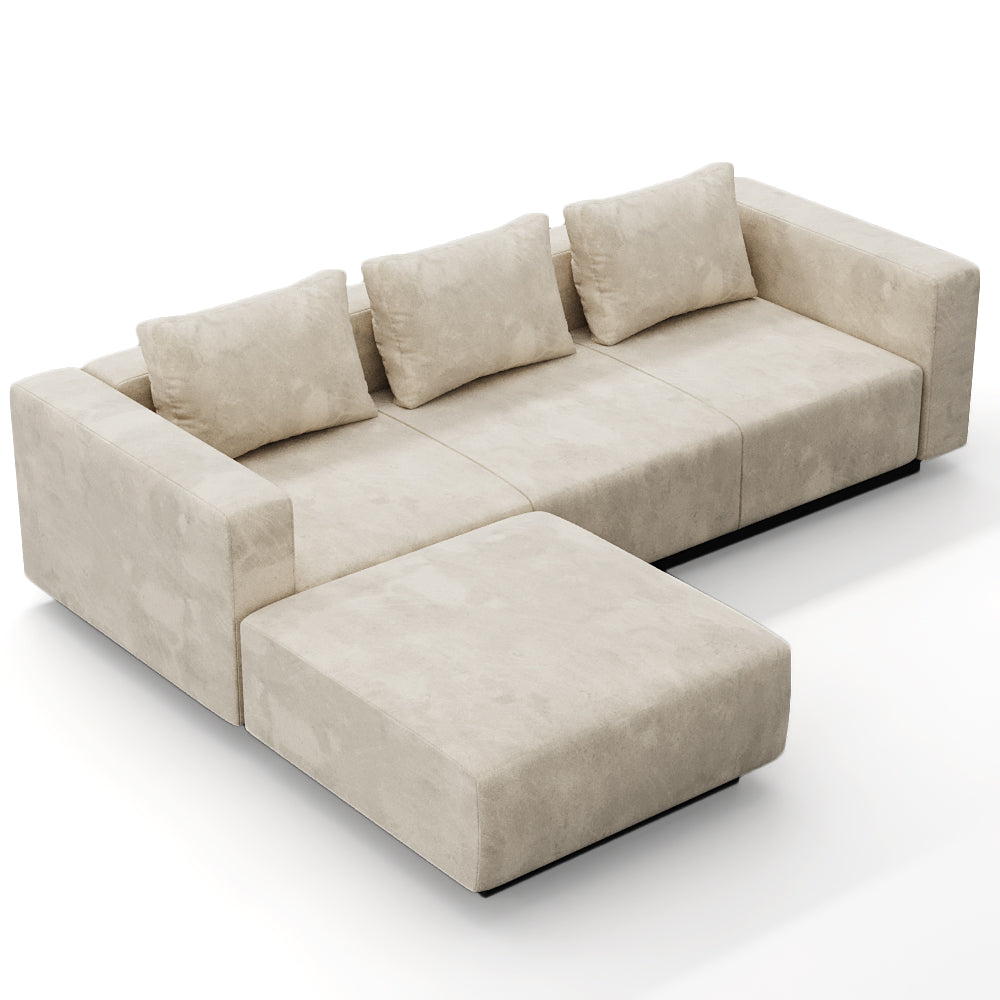 Laggi 3-seater sofa with left chaise longue