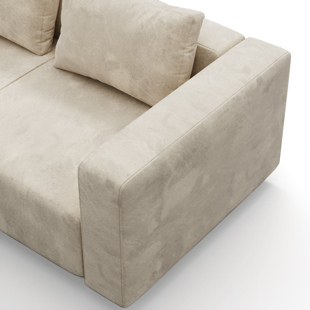 Laggi 3-seater sofa with left chaise longue