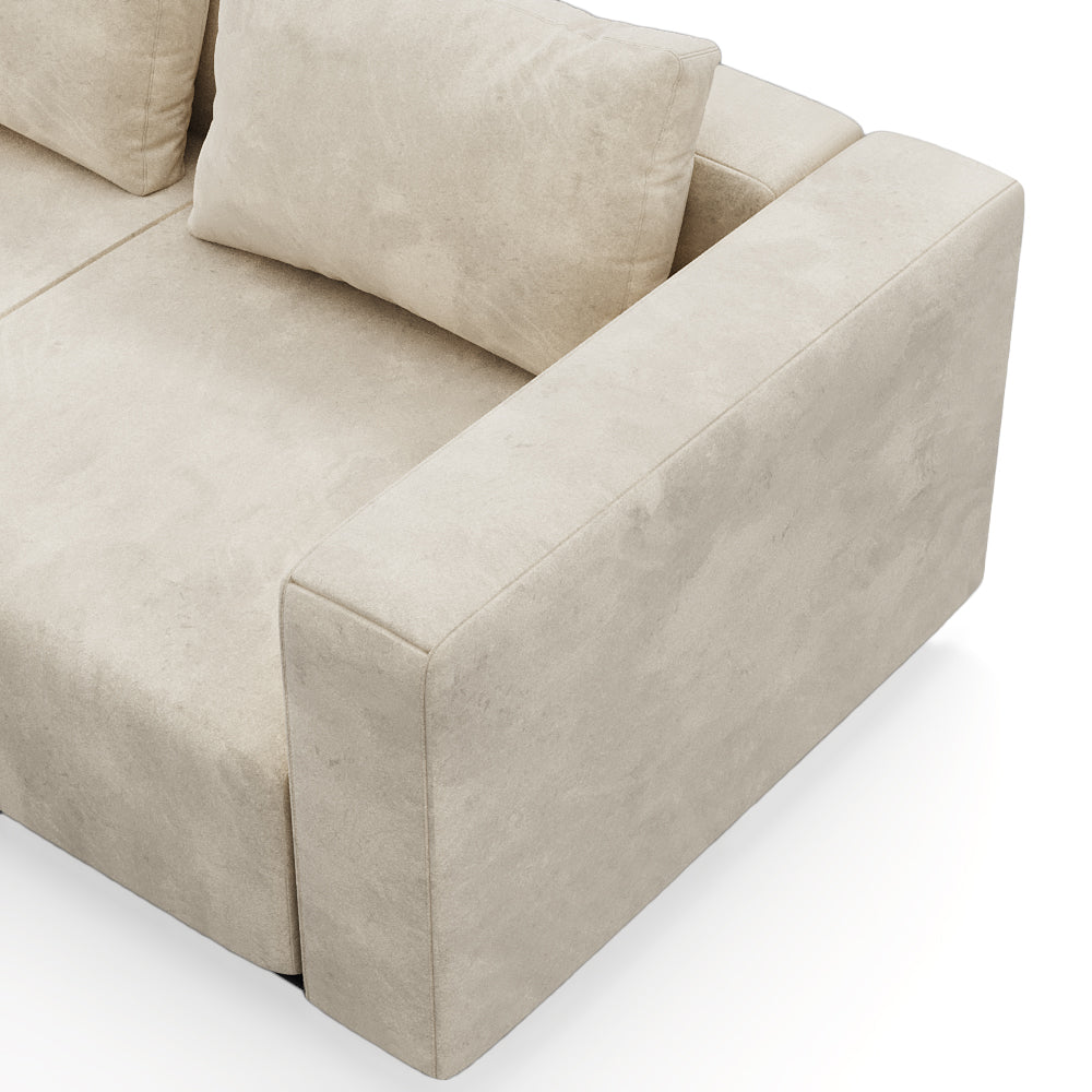 Sofa Laggi 3 Lugares Com Chaise Longue Esquerda