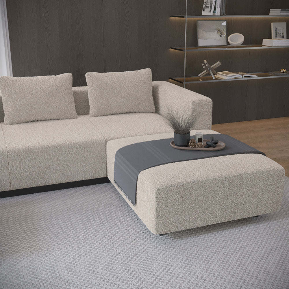 Sofa Laggi 4 Lugares Com Chaise Longue Direita