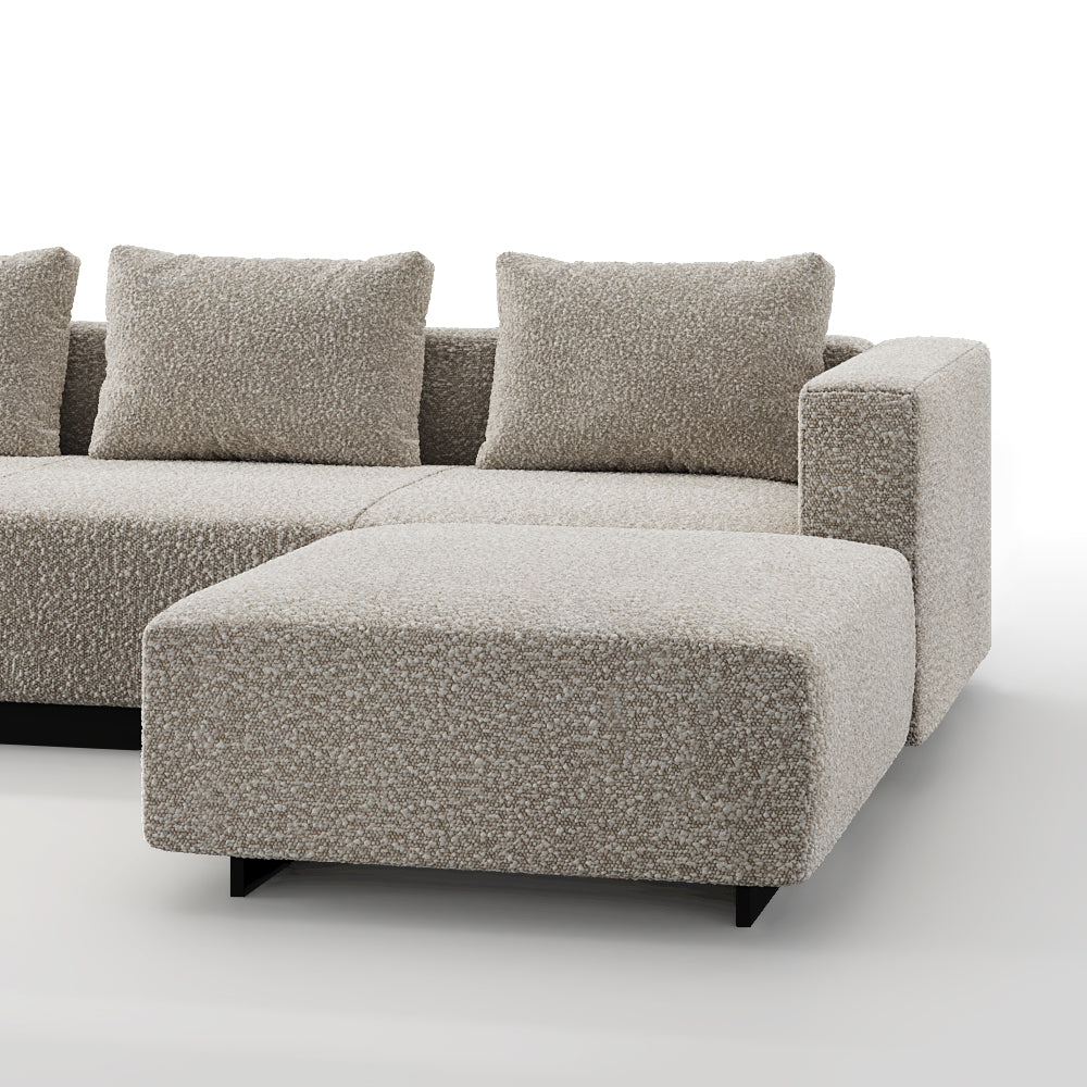 Sofa Laggi 4 Lugares Com Chaise Longue Direita