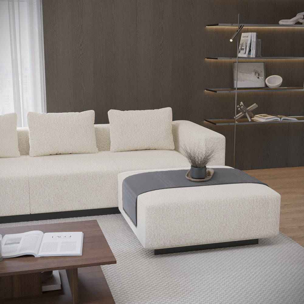 Sofa Laggi 4 Lugares Com Chaise Longue Direita