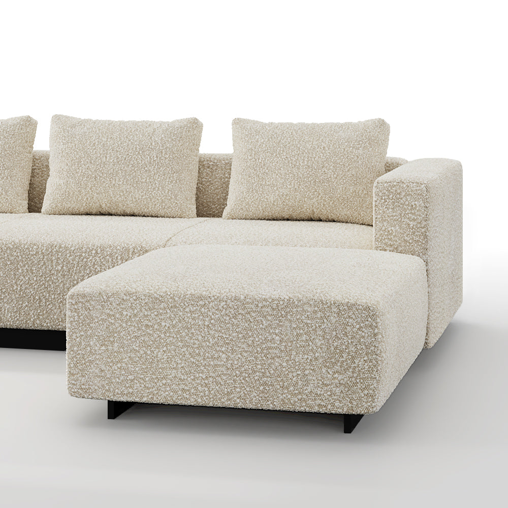 Sofa Laggi 4 Lugares Com Chaise Longue Direita