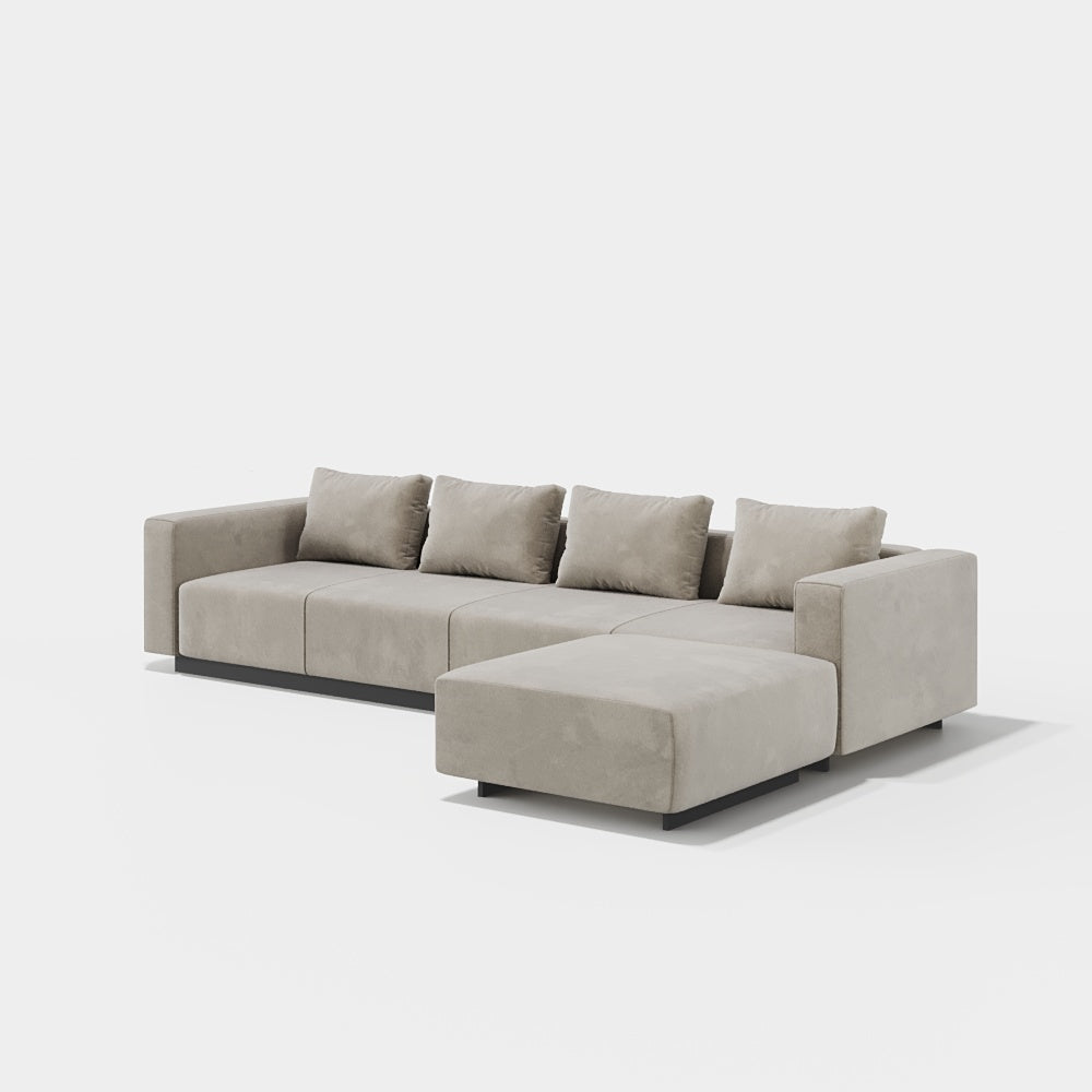 Sofa Laggi 4 Lugares Com Chaise Longue Direita