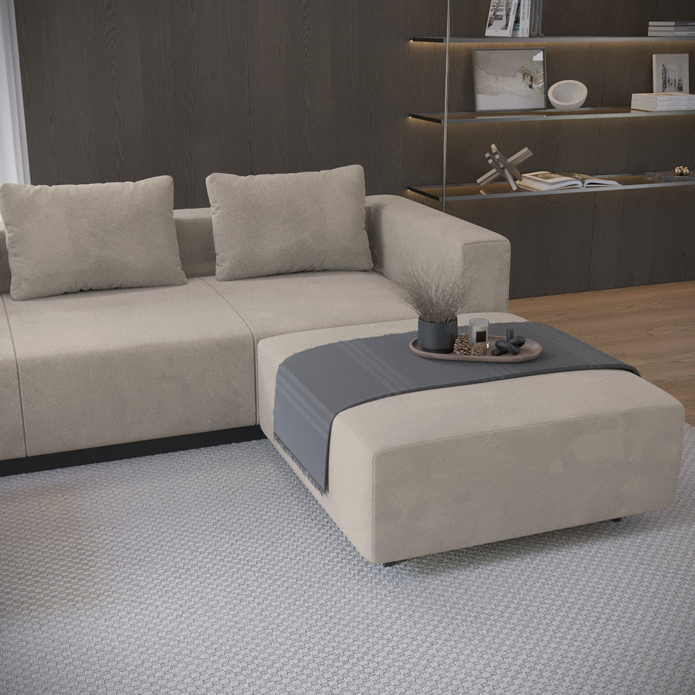 Sofa Laggi 4 Lugares Com Chaise Longue Direita