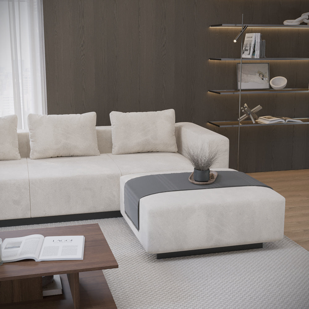 Sofa Laggi 4 Lugares Com Chaise Longue Direita