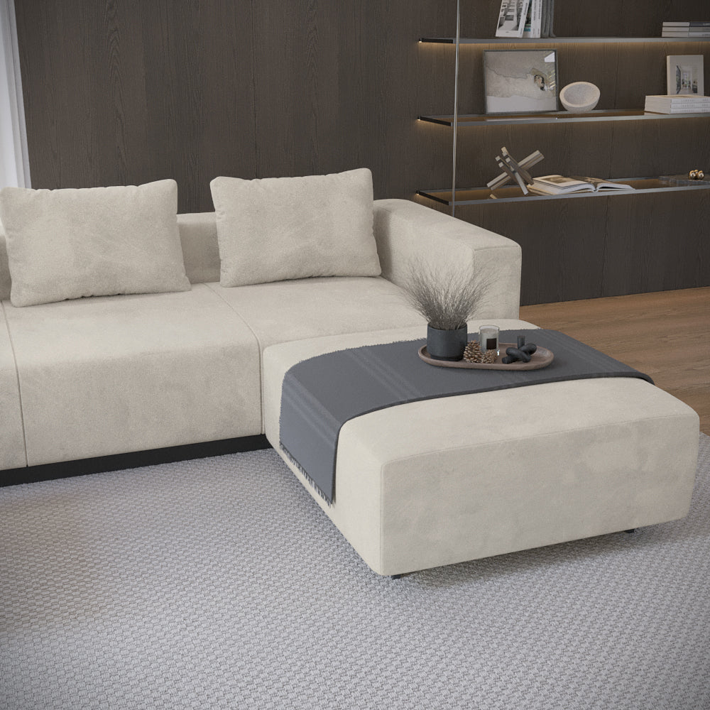 Sofa Laggi 4 Lugares Com Chaise Longue Direita