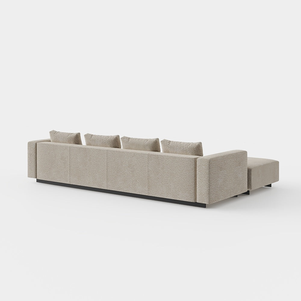 Sofa Laggi 4 Lugares Com Chaise Longue Esquerda