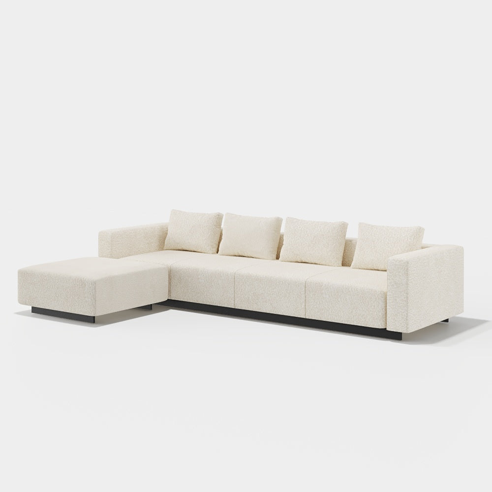 Sofa Laggi 4 Lugares Com Chaise Longue Esquerda