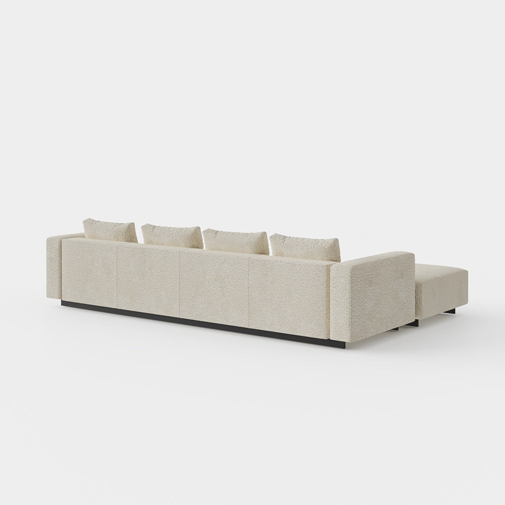 Sofa Laggi 4 Lugares Com Chaise Longue Esquerda