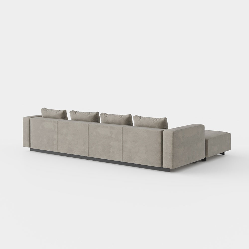 Sofa Laggi 4 Lugares Com Chaise Longue Esquerda