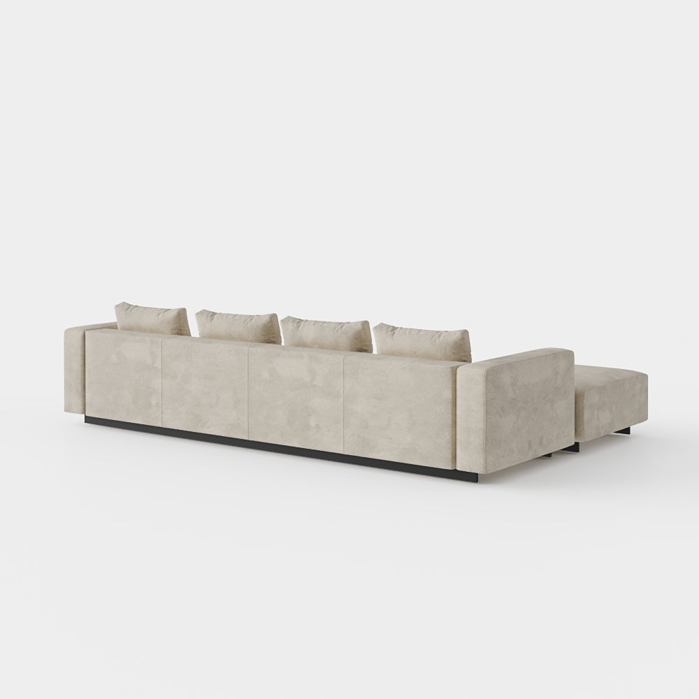 Sofa Laggi 4 Lugares Com Chaise Longue Esquerda