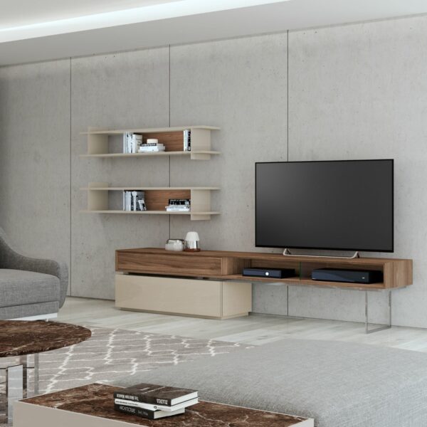 Stainless steel TV stand
